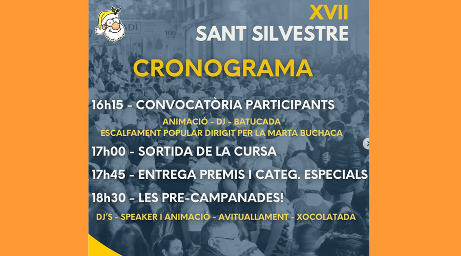 Cartell de la Sant Silvestre a la Seu d'Urgell