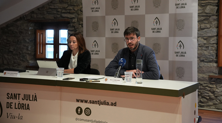 Els cònsols de Sant Julià de Lòria, Sofia Cortesao i Cerni Cairat (Comú de Sant Julià)