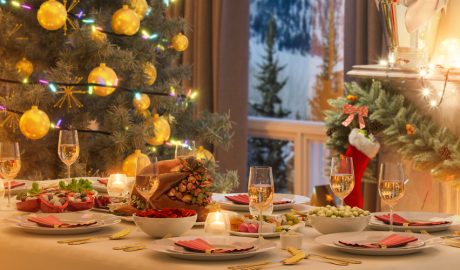 Taula parada per a la nit de Cap d'Any