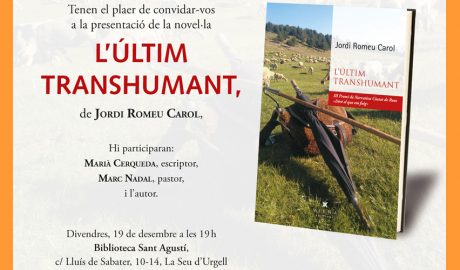 La presentació de la novel·la es farà divendres vinent, a la Seu