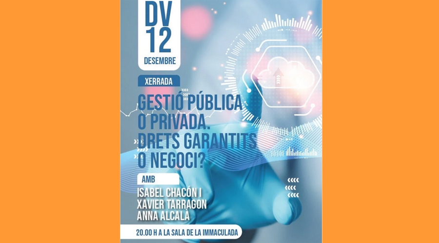 El cartell anunciador de la xerrada