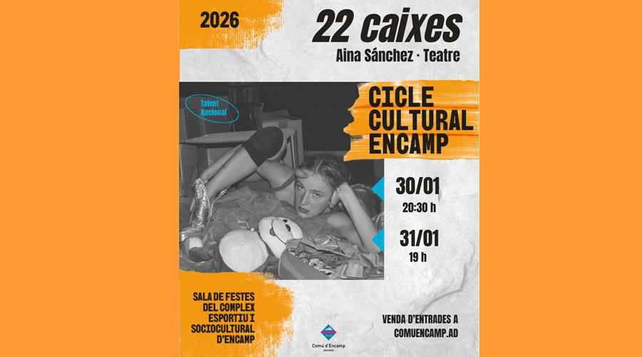 El cartell anunciant l'espectacle (Comú d'Encamp)