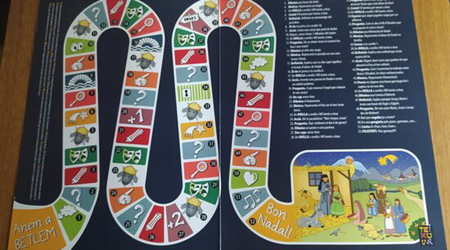 Tauler de joc d'"Anem a Betlem" (Gencat.cat)