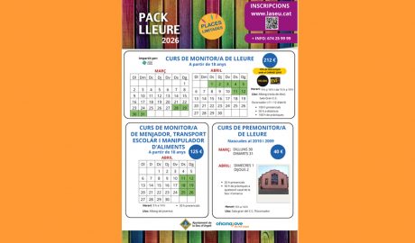 Cartell anunciant els tres curses