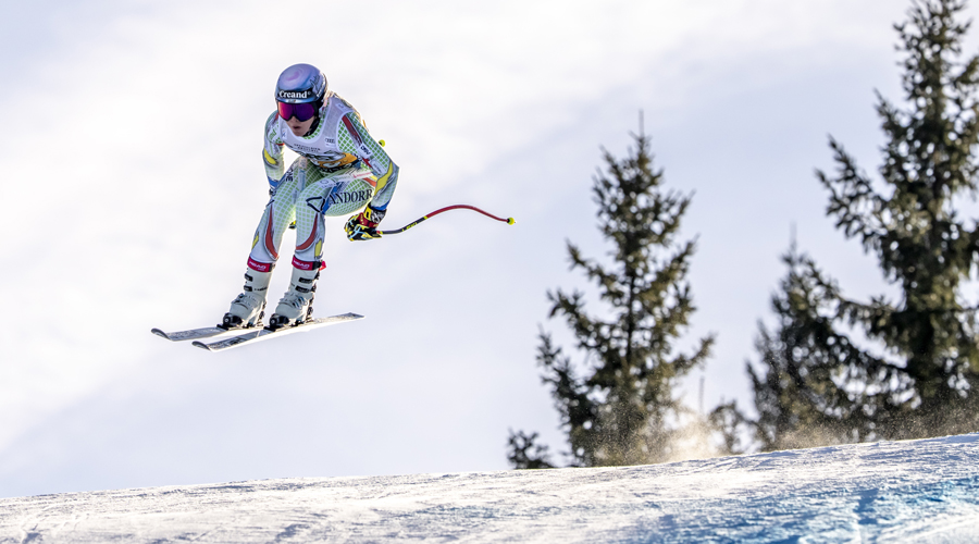 Cande Moreno, a Tarvisio, a la Copa del Món del cap de setmana passat. FOTO: Agence Zoom