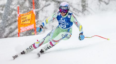 Cande Moreno, al descens de la WC de Zauchensee