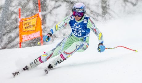 Cande Moreno, al descens de la WC de Zauchensee