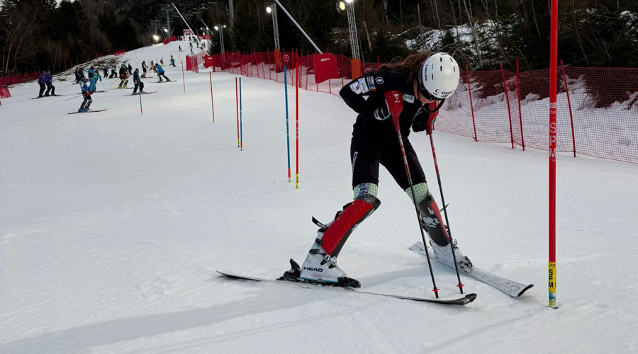 Carla Mijares, a la Copa d'Europa de Chamonix, divendres (FAE)