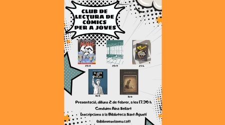 Cartell anunciant la creació del club de lectura de còmic