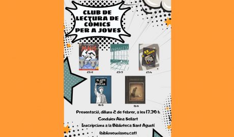 Cartell anunciant la creació del club de lectura de còmic