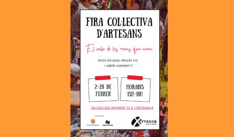 Cartell anunciador de la 1a Fira col·lectiva d'artesans