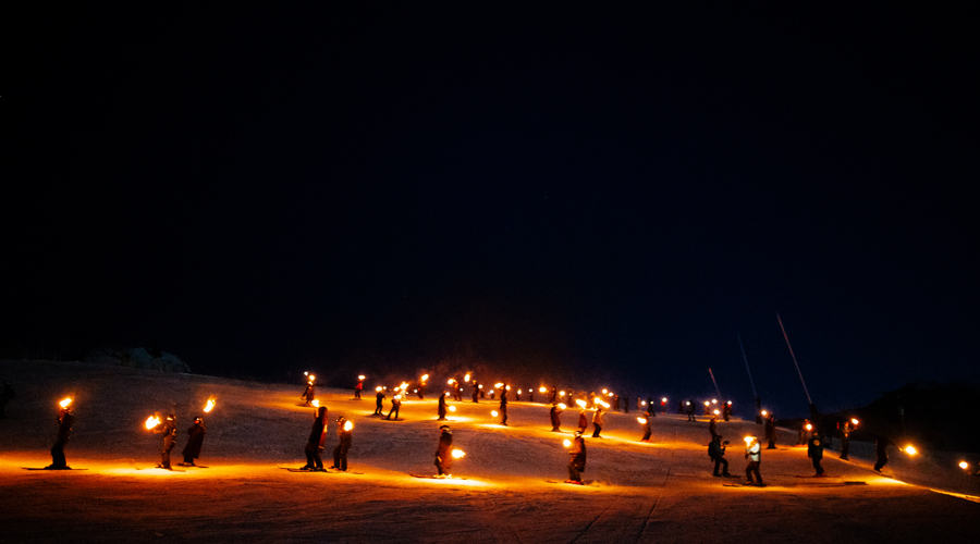 Baixada de torxes a l'estació de Grandvalira, aquest Nadal (Grandvalira Resorts)