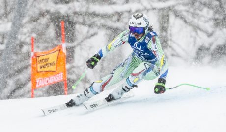 Jordina Caminal, en el seu debut a la Copa del Món, a Zauchensee