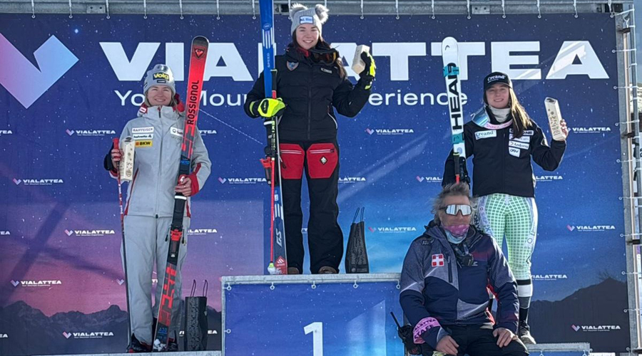 Medina, a la dreta, tercera a Sestriere (FAE)