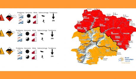 Perill molt elevat per allaus al nord d'Andorra
