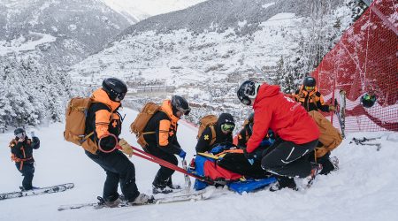 Una imatge del simulacre de rescat