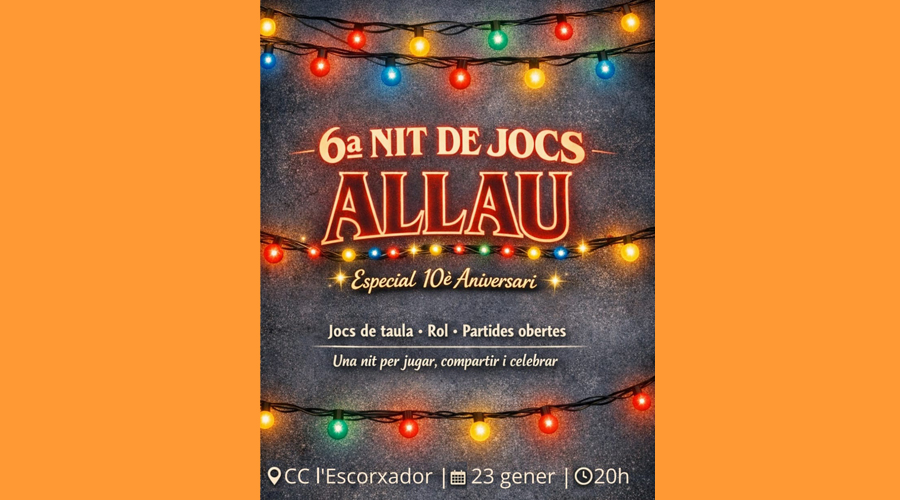 6a Nit de Jocs de l'associació ALLAU