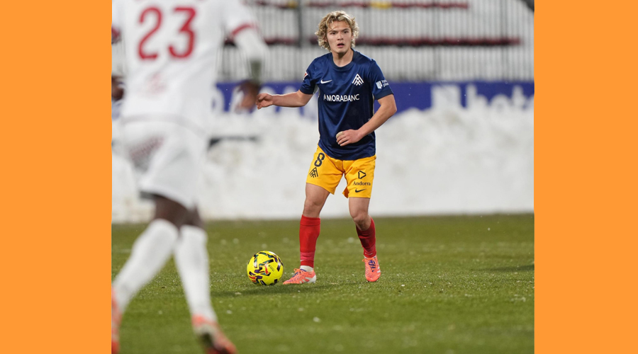Imatge del partit entre els tricolors i la Cultural Leonesa (FC Andorra)