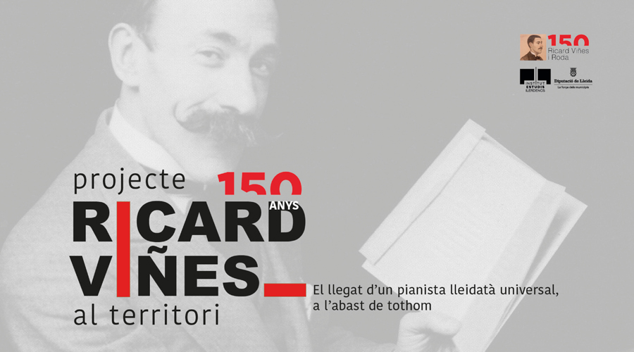 Cartell del cicle de conferències i concerts 'Ricard Viñes al territori' (Foto: IEI)