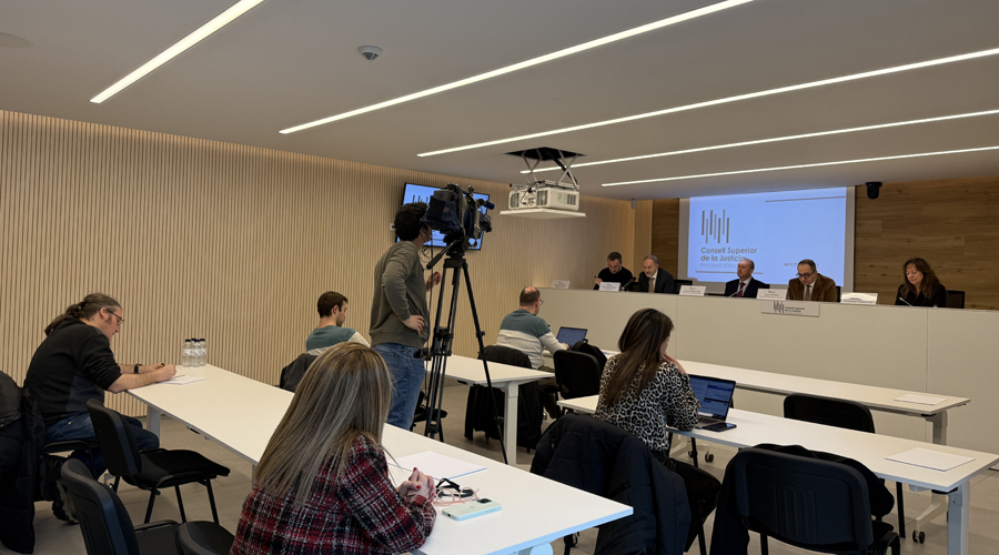 Presentació de les estadístiques judicials de 2025 (Consell Superior de la Justícia)