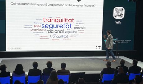 Una imatge de la conferència de Jordi Martínez