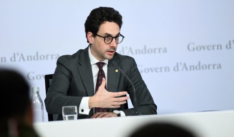 El ministre portaveu del Govern durant la seva compareixença en roda de premsa