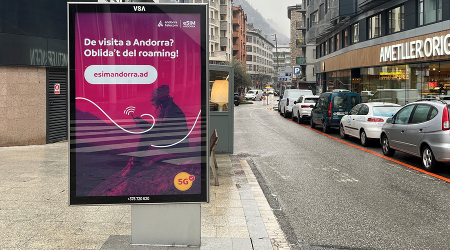 Bona acceptació dels visitants per l'eSIM Andorra (Andorra Telecom)