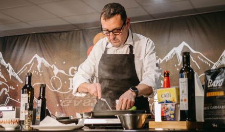 El chef Marcos Pedarros, en una edició de la GastroPirineus