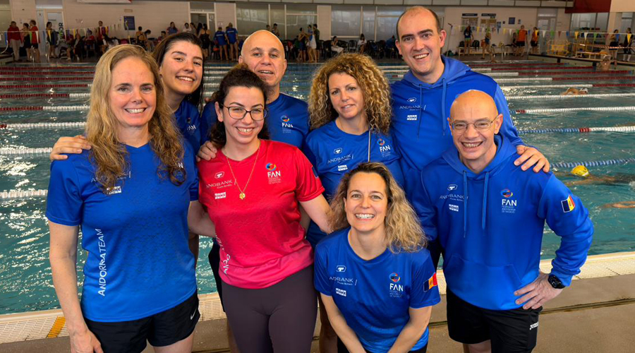 La delegació de la natació andorrana a Manresa (FAN)
