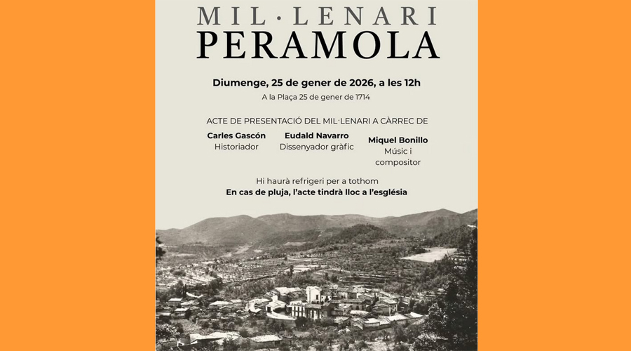 Presentació del Mil·lenari de Peramola
