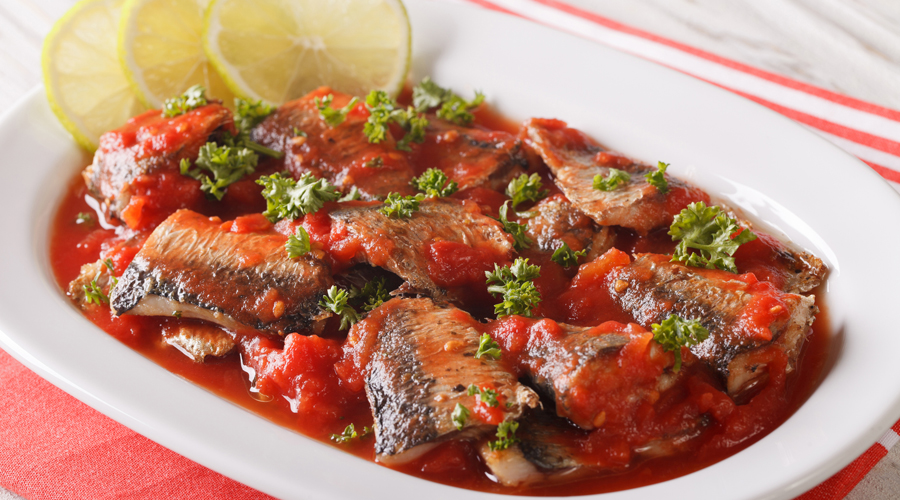 Una bona safata de sardines amb tomàquet