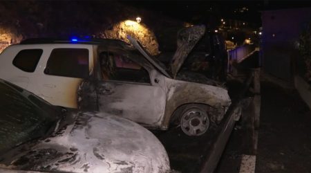 Els vehicles cremats en l'incendi