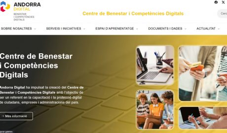 Captura d'imatge de la nova pàgina web