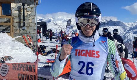 Roger Puig amb mostres de satisfacció, a Tignes