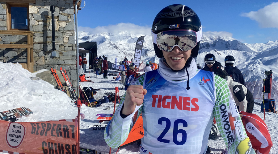 Roger Puig amb mostres de satisfacció, a Tignes
