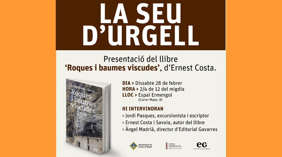 Cartell anunciant la presentació del llibre