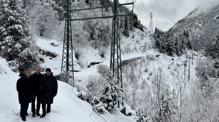 Albert Moles, Jordi Alcobé i Guillem Casal, aquest matí de dimarts