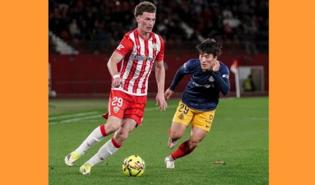 Imatge del partit jugat entre l'Almeria i el conjunt tricolor