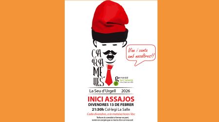 El cartell anunciant l'inici dels assajos