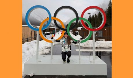 Carla Mijares durant la seva estada als Jocs Olímpics d'hivern