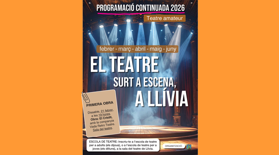 Cartell anunciant la programació continuada (Aj. de Llívia)