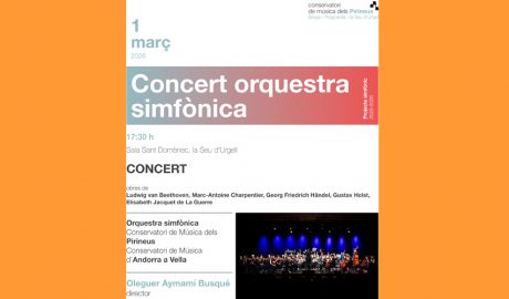 Cartell anunciador del concert del diumenge