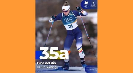 Gina del Rio ha tancat la seva participació als Jocs Olímpics d'hivern