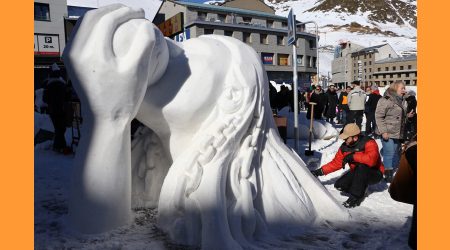 Una de les escultures del concurs de 2023