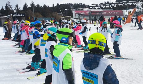 Nombrosos alumnes participar en l'activitat de l'Esport Blanc Escolar