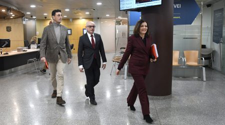Els ministres Raul Farré, Ramon Lladós i Imma Tor