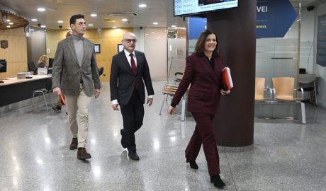 Els ministres Raul Farré, Ramon Lladós i Imma Tor