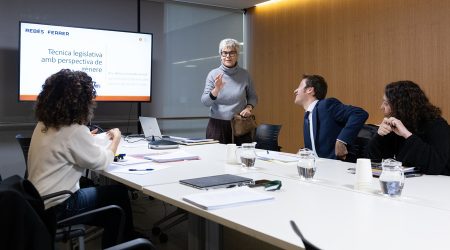 Formació de tècnica legislativa en perspectiva de gènere