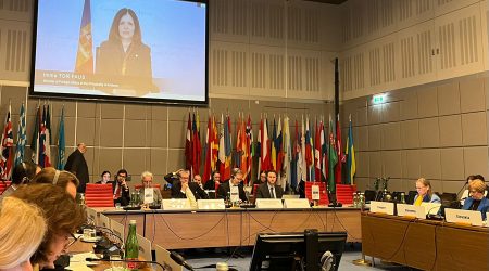 Intervenció telemàtica i enregistrada d'Imma Tor en la reunió de l'OSCE