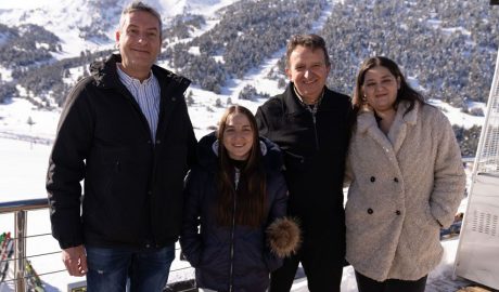 Membres d'ATIDA a l'estació d'esquí